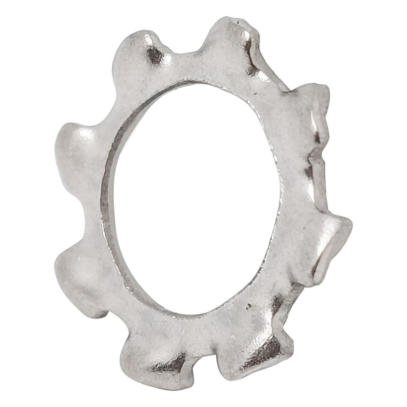 DGZ 100pcs M6 304 Stainless Steel External Tooth Star Lock Washers,External Multi-Tooth Star Lock Washers - Image 1